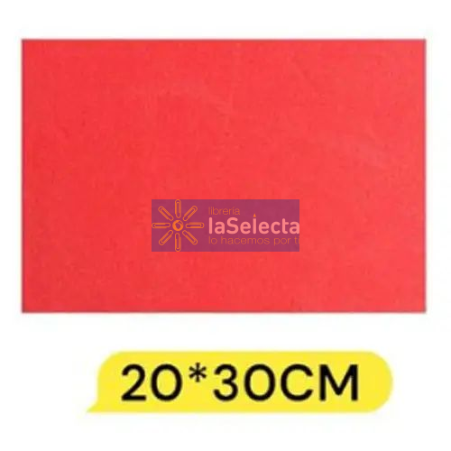GOMA EVA LISA 20X30 CM 2MM ROJO IMPORTADO